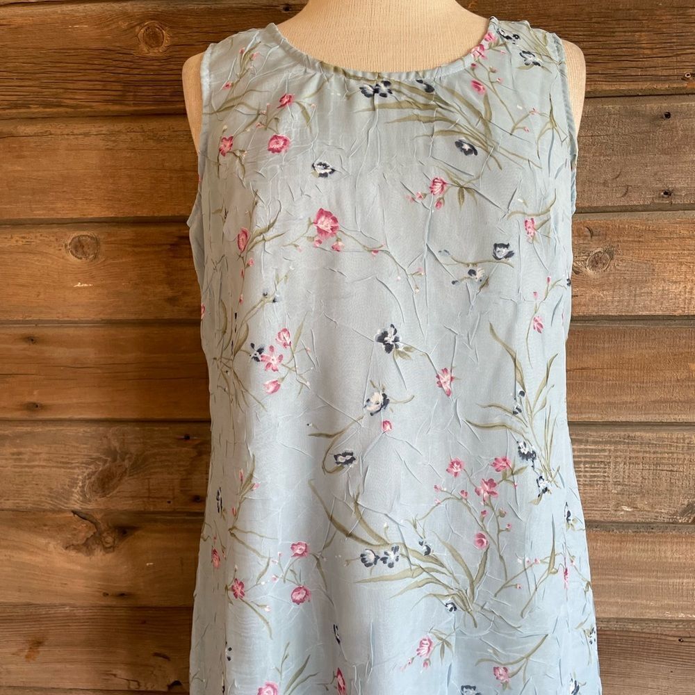 Vintage K.C. Spencer Sleeveless Floral Maxi Dress Size 10 EUC
